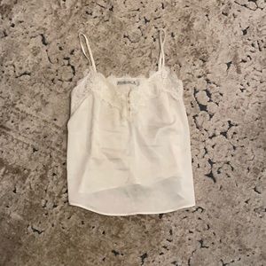 White lace tank top